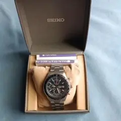 SEIKO クロノグラフ腕時計 100m防水