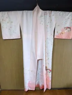 非売品!753 七五三等 母親 着物 成人女性 ピンク色系/古典柄 中古 大女5