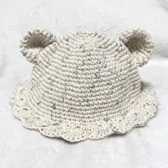 ハンドメイドくま耳帽子