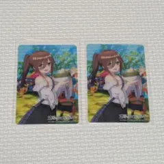 五等分の花嫁　セブンコラボ　クリアカード　中野三玖　2点