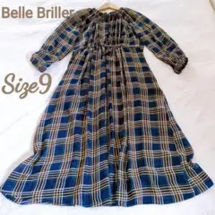 【Belle Briller】チュニック　ロングワンピース　チェック柄　未使用品