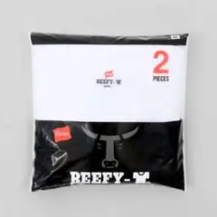 Hanes BEEFY-T ホワイト Tシャツ 2枚入り S