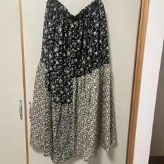 新品タグ付き　coen 花柄ロングスカート