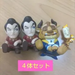 美女と野獣　肩ズン　ガストン×2・ビースト・ルミエール 4体セット