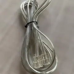 クリア モジュラーケーブル 2コネクタ