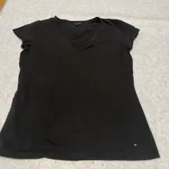 Tommy Hilfiger ブラック Vネック Tシャツ M