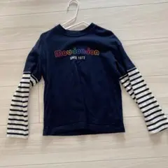 Moujonjon 長袖カットソー 120cm ネイビー