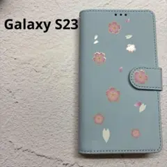 Galaxy S23 手帳型ケース　ブルー