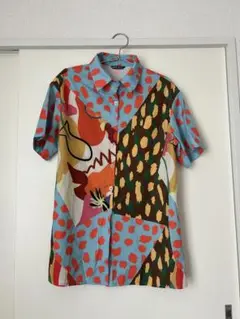 SHEIN 多色使い 半袖シャツ