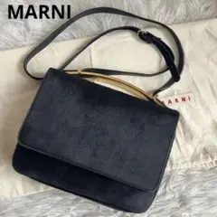 ✨️激レア 極美品✨️ MARNI ショルダーバッグ ハラコ 2way ブラック
