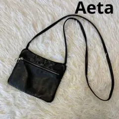 【大人気】アエタ Aeta サコッシュ ショルダーバッグ レザー ブラック