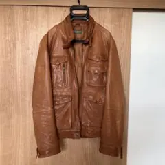 ニチワ製　WIND ARMOR キャメルレザー　LL