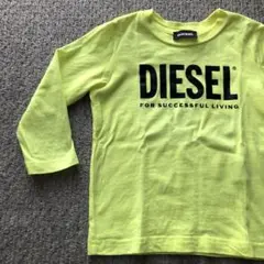 ディーゼル ロンT 蛍光イエロー 24M DIESEL 長袖Tシャツ