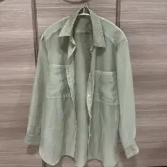 ROUGE VIF ライトグリーン シアーシャツ