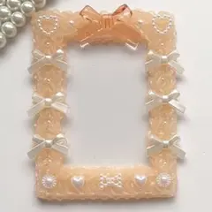 297 ホイップデコ　トレカケース　オレンジ　バレエコア