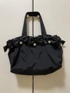 【美品】Chesty（チェスティ）リボン×パール トートバッグ