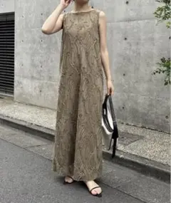 コラージュ　バテンレースワンピースカーキweb限定品