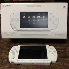 SONY PSP-2000 セラミックホワイト 本体 メモリースティック付き
