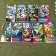 ポケモンカード　デッキそのままバトル　ステッカー　9種