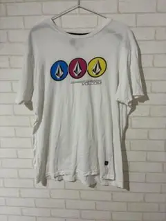 VOLCOM 3ロゴデザイン Tシャツ Lサイズ