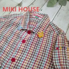 本日限定値下げ【USED】 ミキハウス チェックブラウス