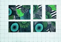 Marimekko シイルトラプータルハはぎれ 表地撥水加工生地