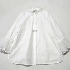 【タグ付き未使用】UNITED ARROWS　オーガンジープリーツカフスブラウス