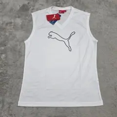 【未使用】PUMA　プーマ　ノースリーブ　プラクティス　O　ホワイト　インナー