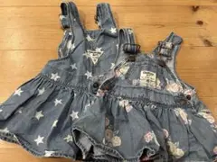 OshKosh フラワープリント ジャンバースカート 3m、9m