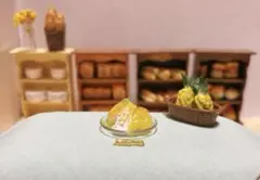 【ミニチュア スイーツ】常夏のパイナップルパンケーキセット。