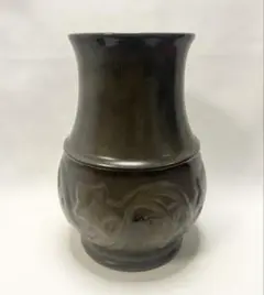 錦光山造 花瓶 骨董 花入 花器 陶器 時代物 貴重 錦光山造 花瓶 骨董 花入 花器 陶器 時代物 貴重（本日特別 H012
