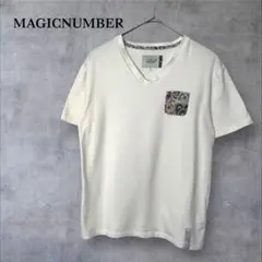 マジックナンバー/総柄胸ポケット付　半袖Tシャツ