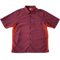 90s 00s NIKE 半袖チェックシャツ tech vintage 銀タグ