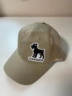 【シュナウザー】オリジナルCAP 　キャップ　ライトベージュ