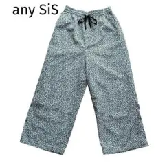 1点限り❣️ any SiS エニィスィス ワイドパンツ リーフ柄 ウエストゴム