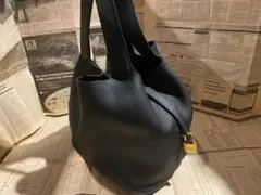 美品☆バッグインバック付エルメスピコタンロックGMサイズ(ノアール)