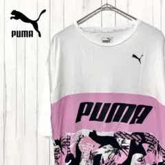 PUMA 半袖Tシャツ ホワイト/ピンク/ブラック