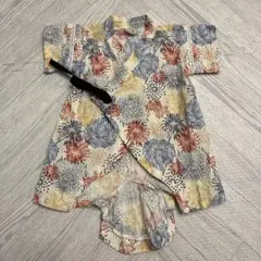 プティマイン 甚平 浴衣 花火柄　70cm