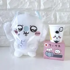 ちいかわモモンガもぐもぐぬいぐるみとハッピーセットペンたて