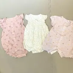 夏用　ロンパース　80サイズ　3着セット
