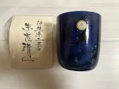 希少美品✨ 清一工房 末吉清一 琉球ガラス グラス 祝杯 酒器 銀箔入り 高級 琉球ガラス 末吉清一 銀河シリーズ 6点セット