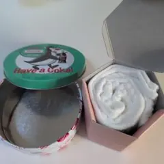 コカ・コーラ缶と和風八角形箱セット