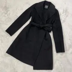 セオリー ガウンコート ロングコート 黒 P