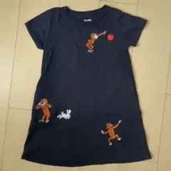 グラニフ おさるのジョージ ワンピース 110