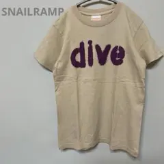 SNAILRAMP Tシャツ　スネイルランプ　ベージュ　【XS】両方プリント