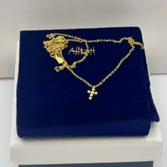 ✨AHKAH ✨K18ゴールド クロスモチーフ ネックレス 45CM