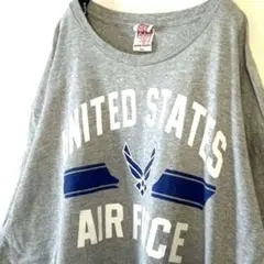 USA製 ベイサイド エアフォース Tシャツ 2XL グレー 灰色 古着