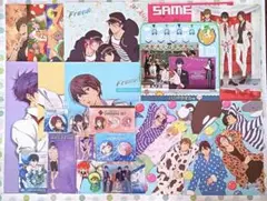 Free! A3イラストカード 缶バッジ アクリル 七瀬遙 橘真琴 まとめセット