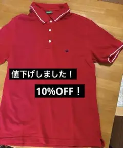 赤いポロシャツ Mサイズ 綿100%