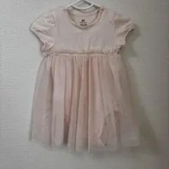 H&M ピンク スカート付きドレス 9M